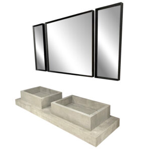 50% Plan vasque salle de bain Kronos